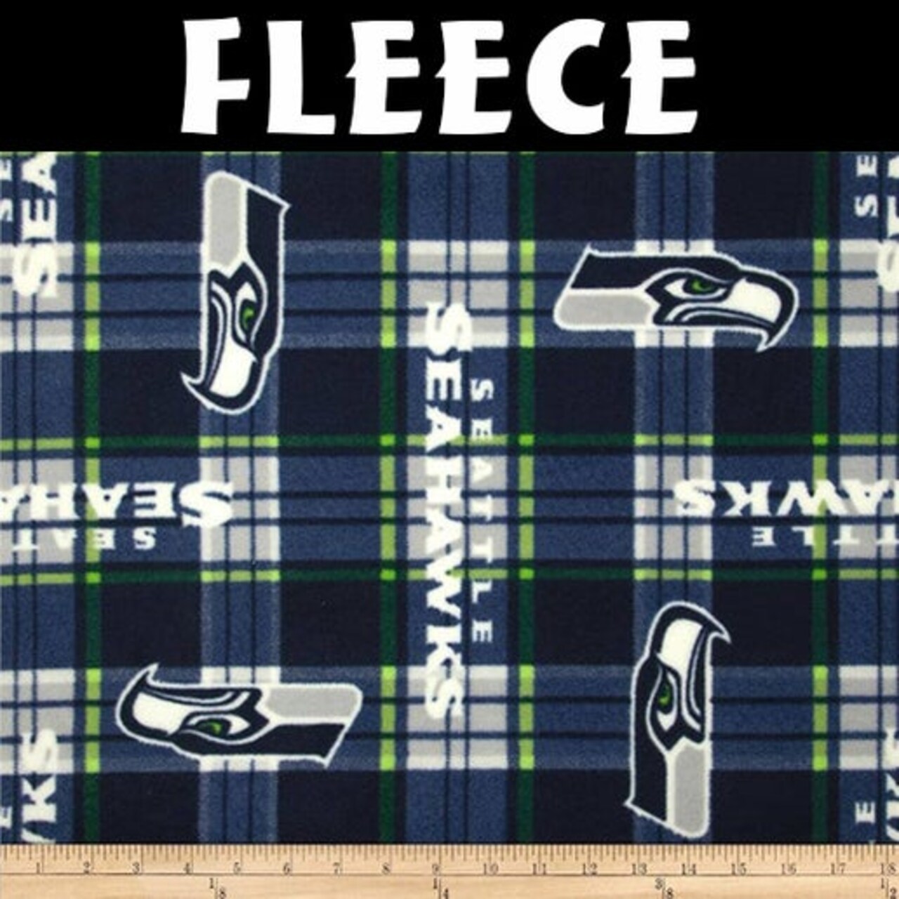 Licensed NFL Seattle Seahawks Fleece 6440-D Fabric by the Yard